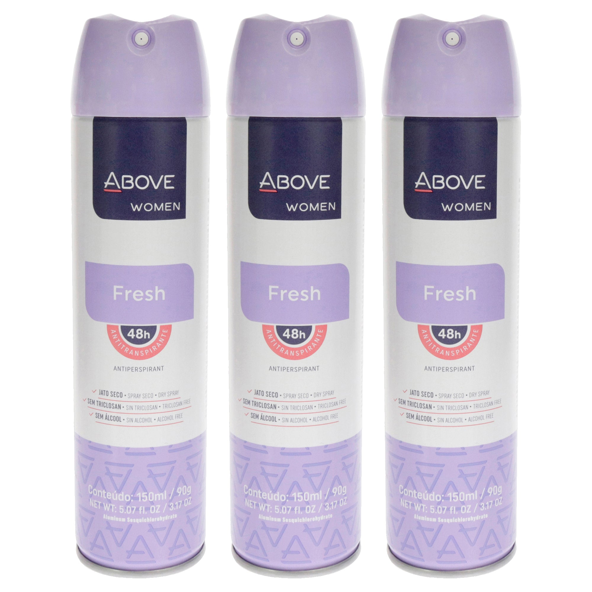 Above 48 Hours Antiperspirant Deodorant - Fresh - Pack of 3 -Thefragrancemart.com