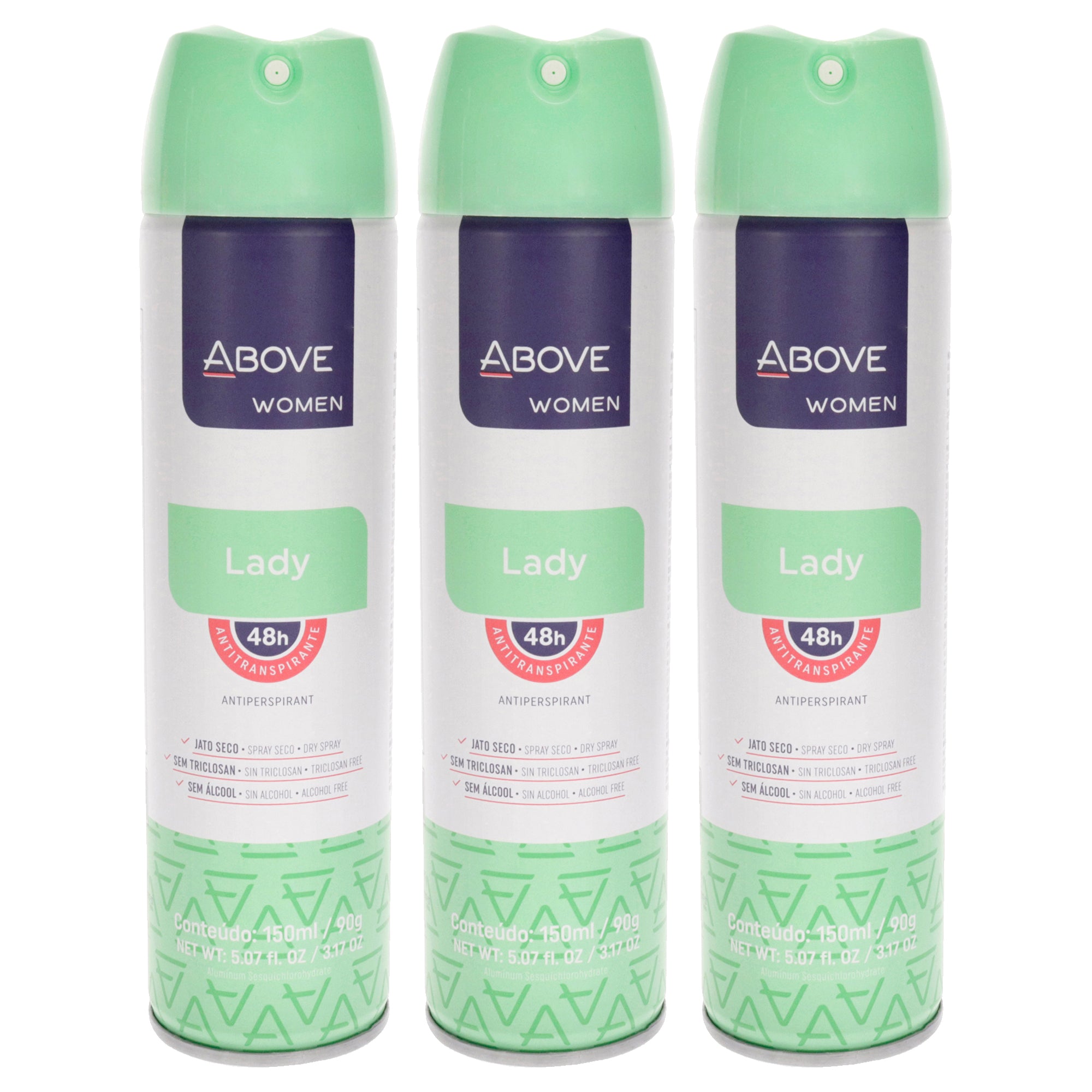 Above 48 Hours Antiperspirant Deodorant - Lady - Pack of 3 -Thefragrancemart.com