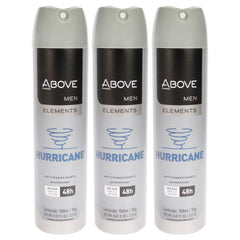 Above 48 Hours Element Antiperspirant Deodorant - Hurricane - Pack of 3 -Thefragrancemart.com