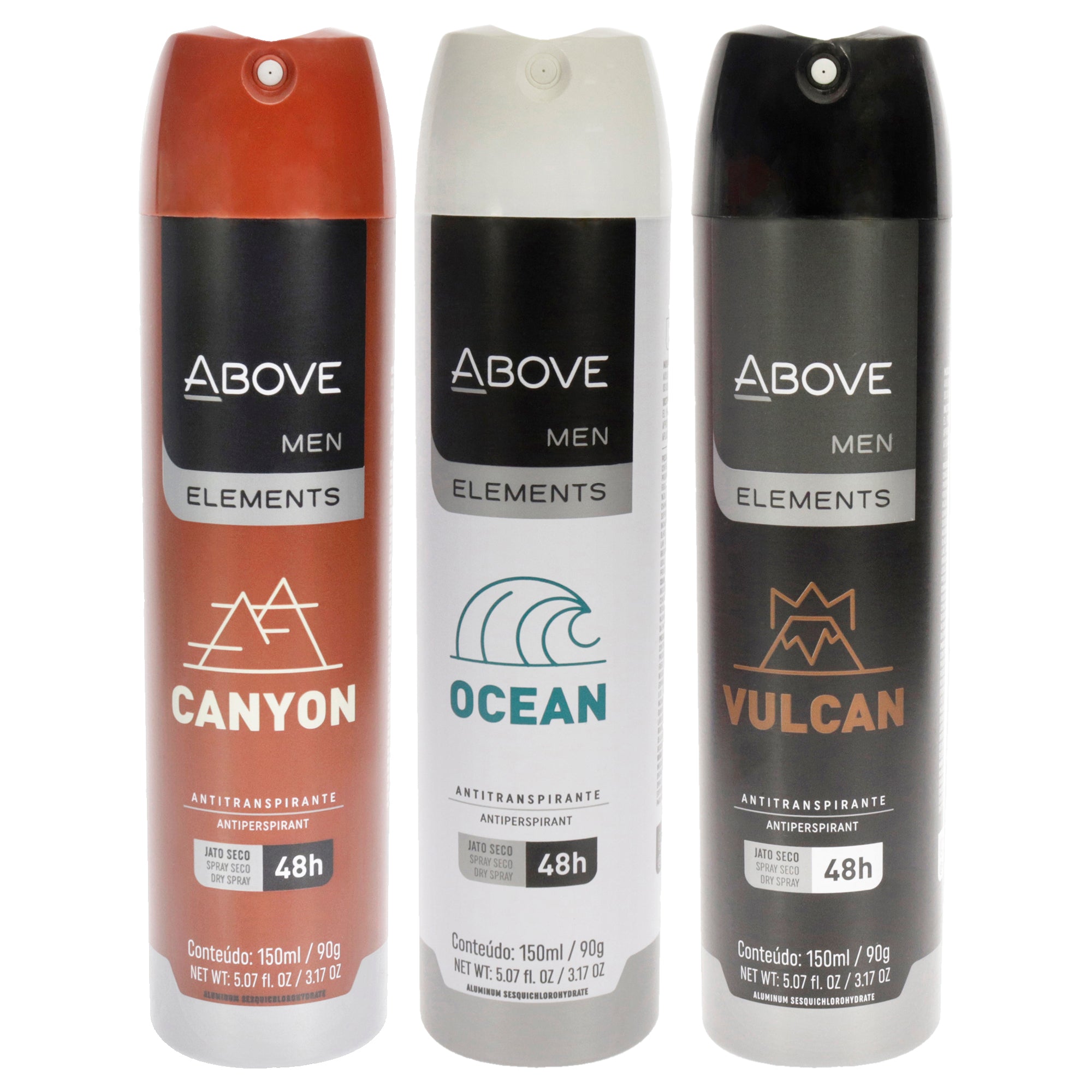 Above 48 Hours Element Antiperspirant Deodorant - Canyon - Pack of 3 -Thefragrancemart.com