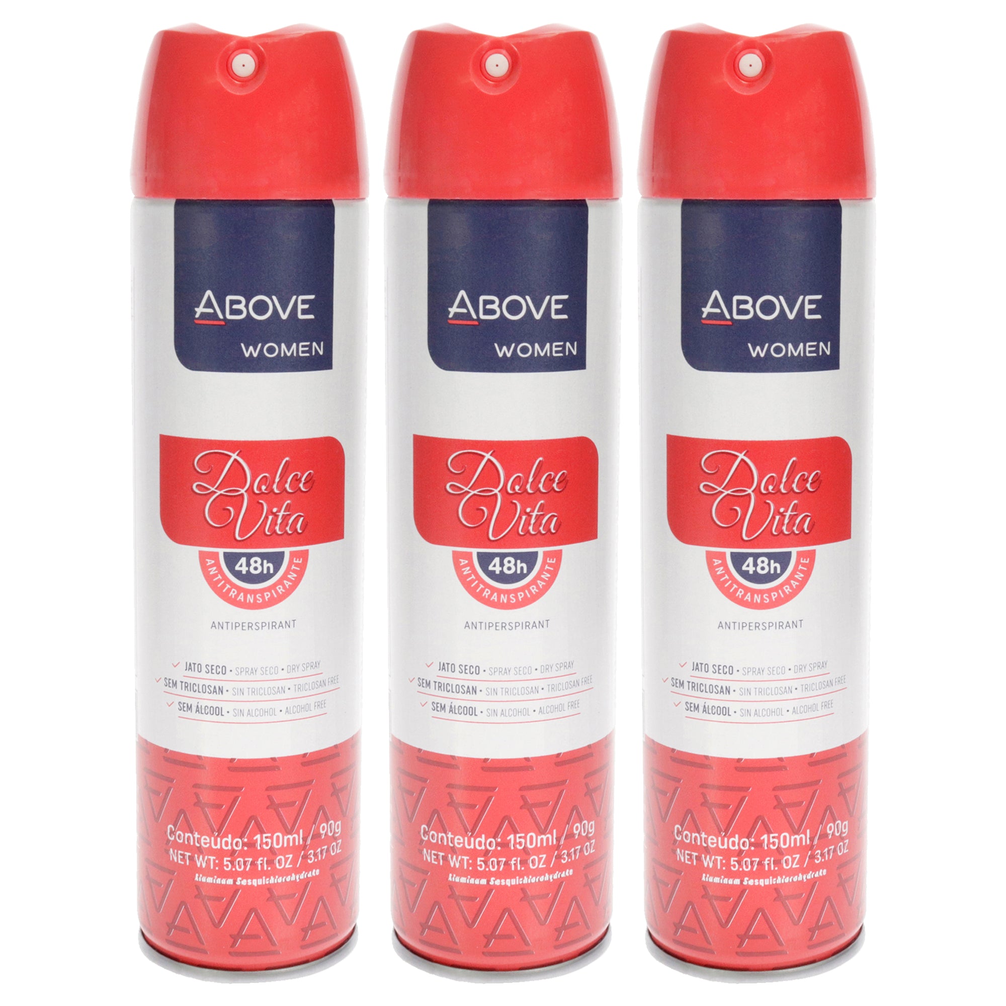 Above 48 Hours Antiperspirant Deodorant - Dolce Vita - Pack of 3 -Thefragrancemart.com