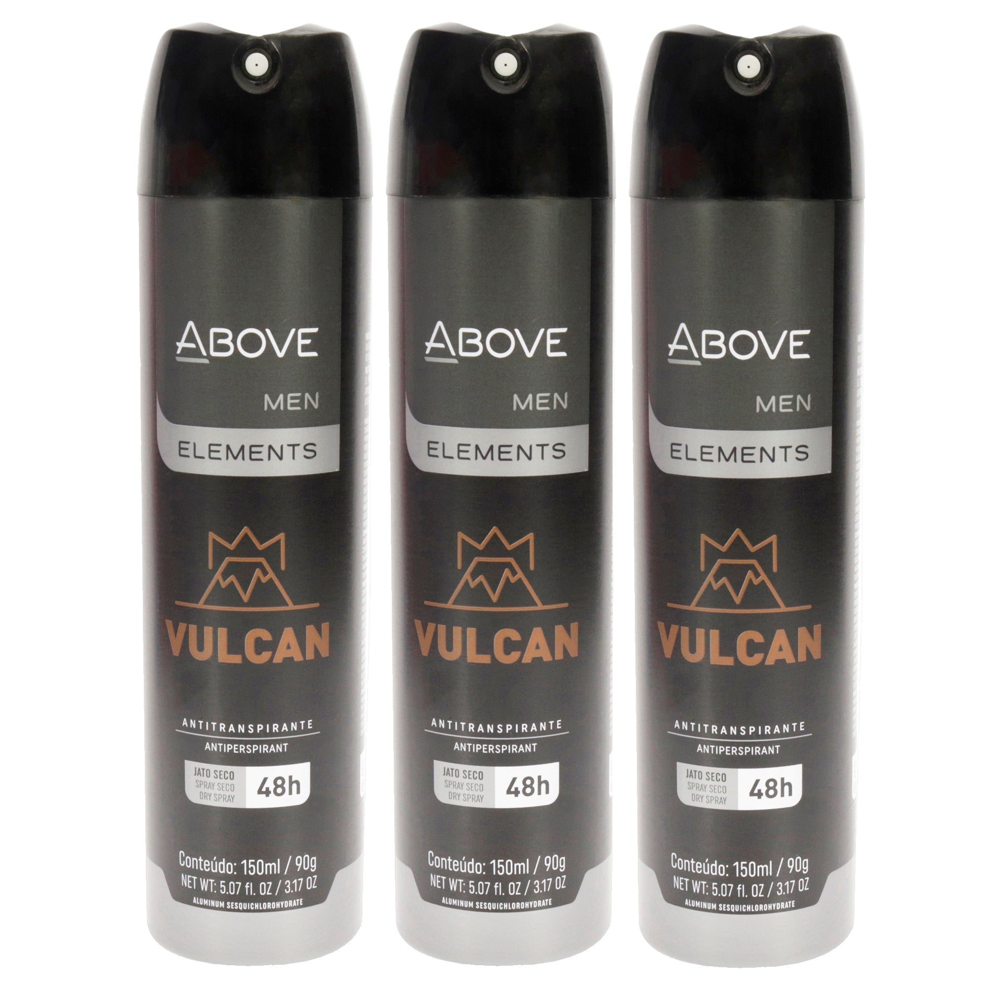 Above 48 Hours Element Antiperspirant Deodorant - Vulcan - Pack of 3 -Thefragrancemart.com
