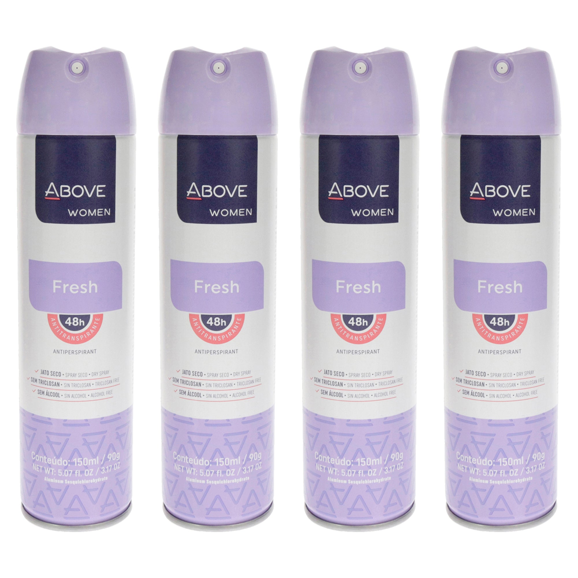 Above 48 Hours Antiperspirant Deodorant - Fresh - Pack of 4 -Thefragrancemart.com