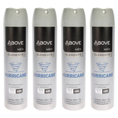 Above 48 Hours Element Antiperspirant Deodorant - Hurricane - Pack of 4 -Thefragrancemart.com