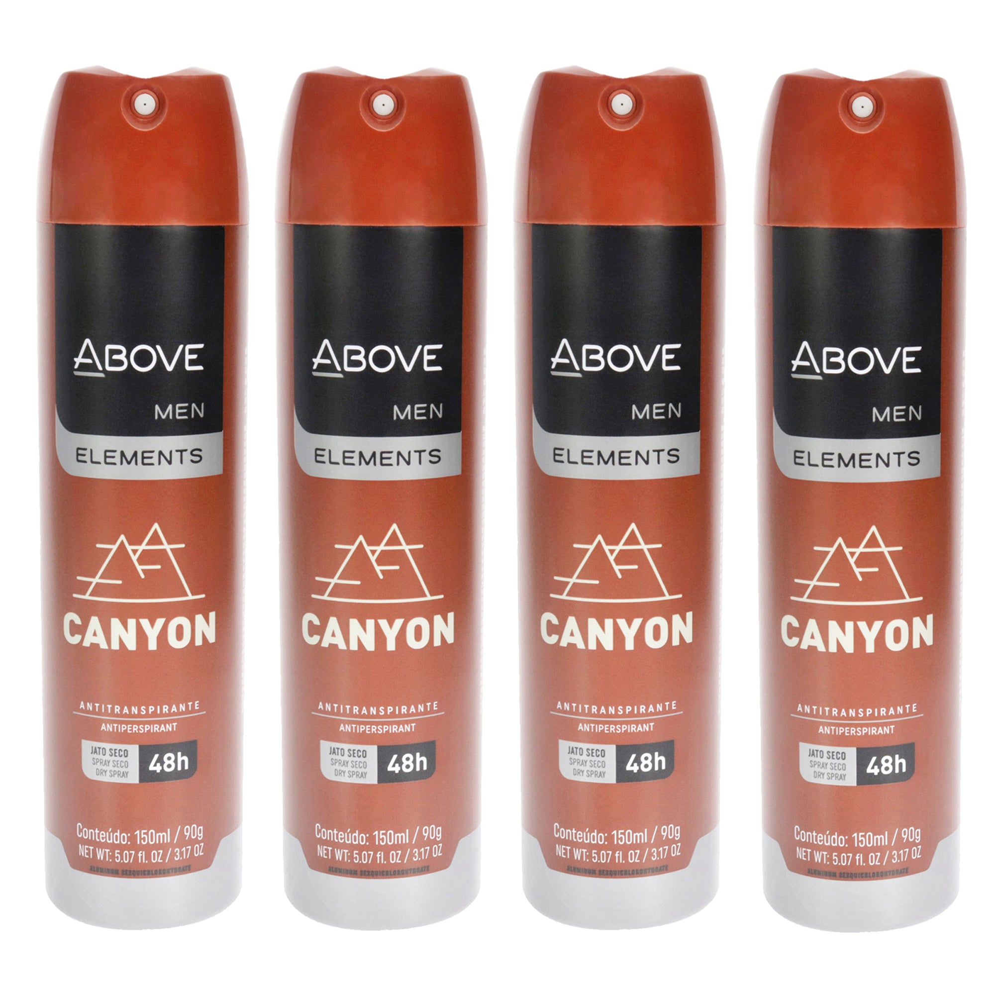 Above 48 Hours Element Antiperspirant Deodorant - Canyon - Pack of 4 -Thefragrancemart.com