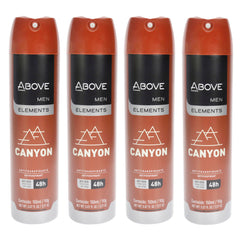 Above 48 Hours Element Antiperspirant Deodorant - Canyon - Pack of 4 -Thefragrancemart.com
