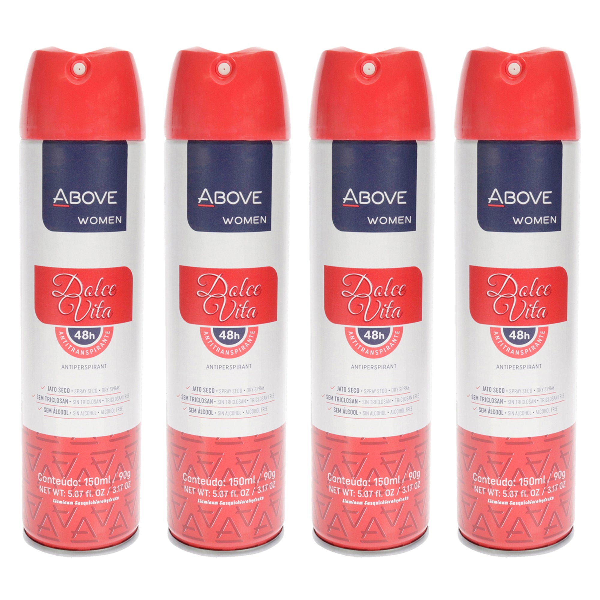 Above 48 Hours Antiperspirant Deodorant - Dolce Vita - Pack of 4 -Thefragrancemart.com