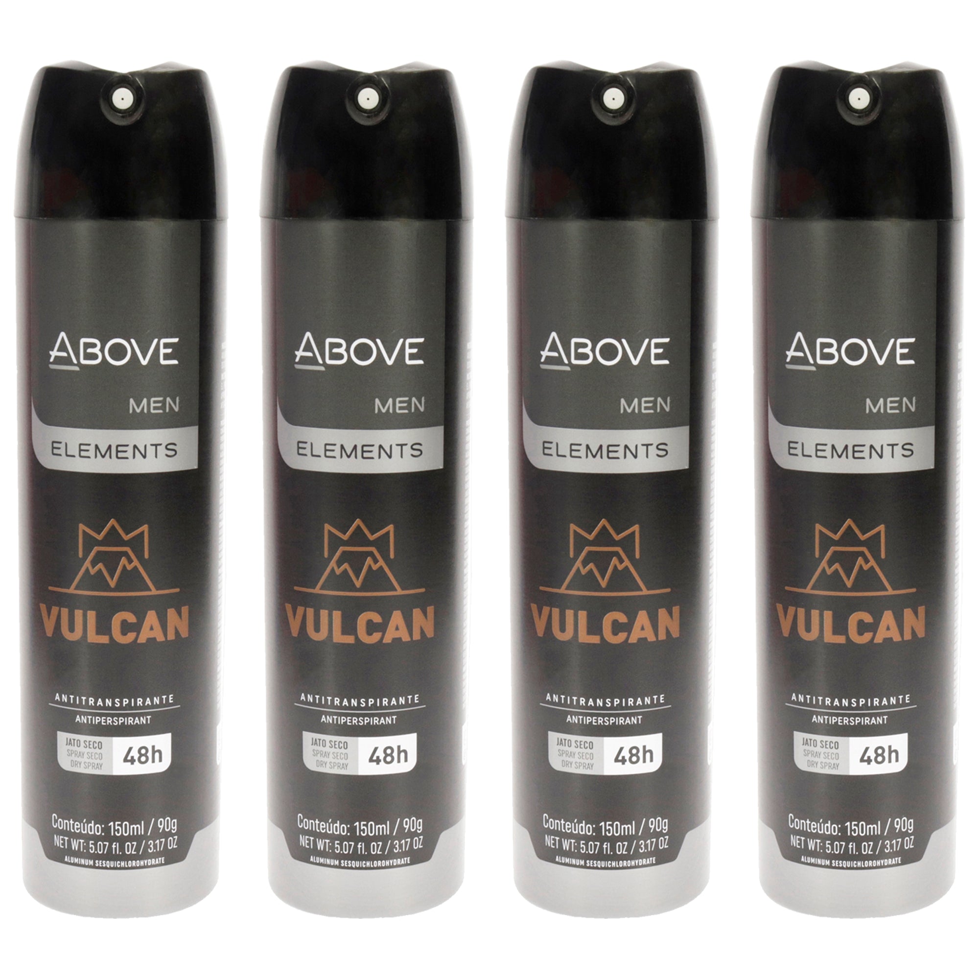 Above 48 Hours Element Antiperspirant Deodorant - Vulcan - Pack of 4 -Thefragrancemart.com