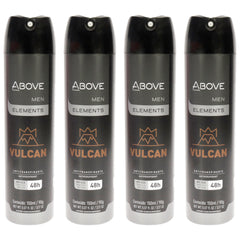 Above 48 Hours Element Antiperspirant Deodorant - Vulcan - Pack of 4 -Thefragrancemart.com