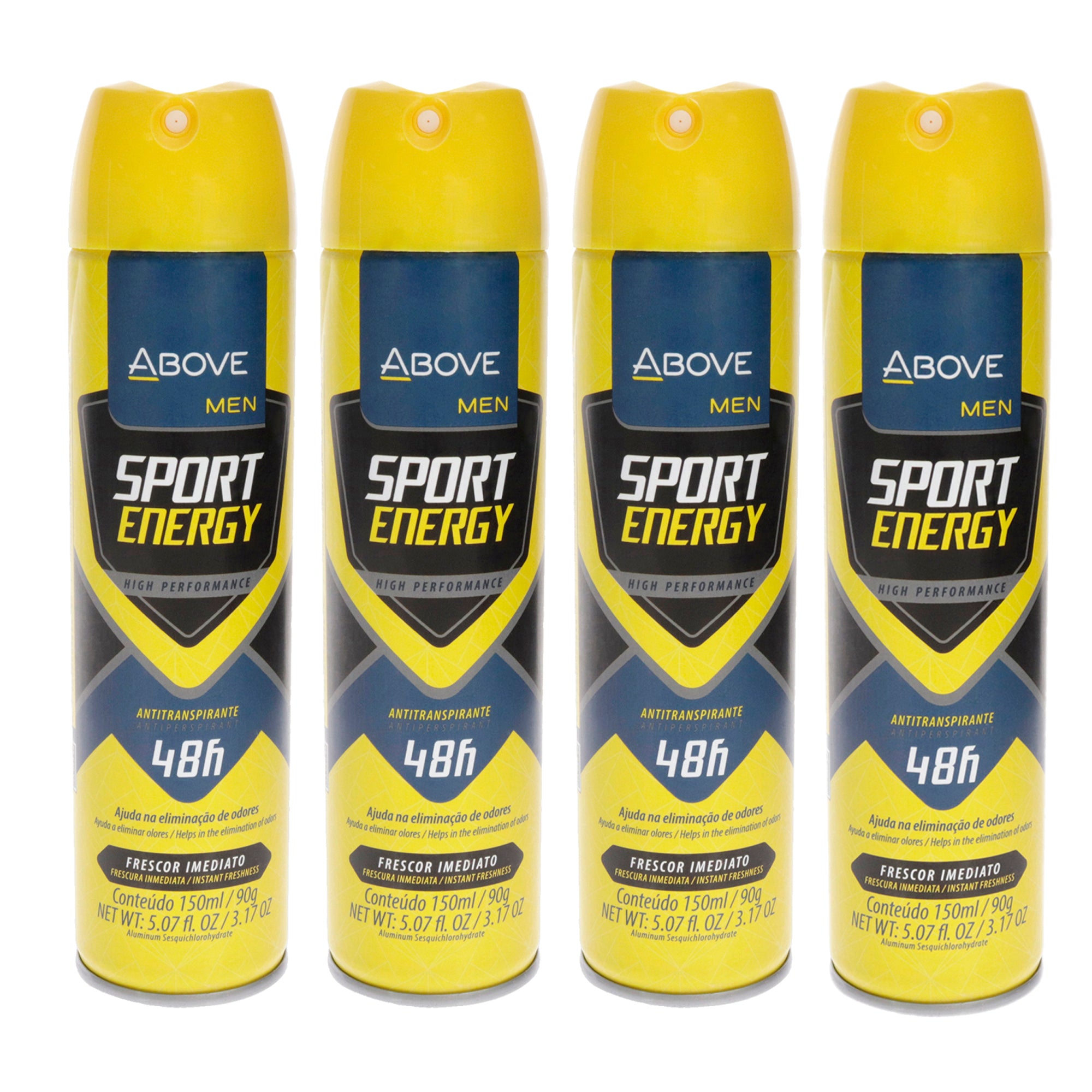 Above 48 Hours Sport Energy Antiperspirant Deodorant - Pack of 4 -Thefragrancemart.com