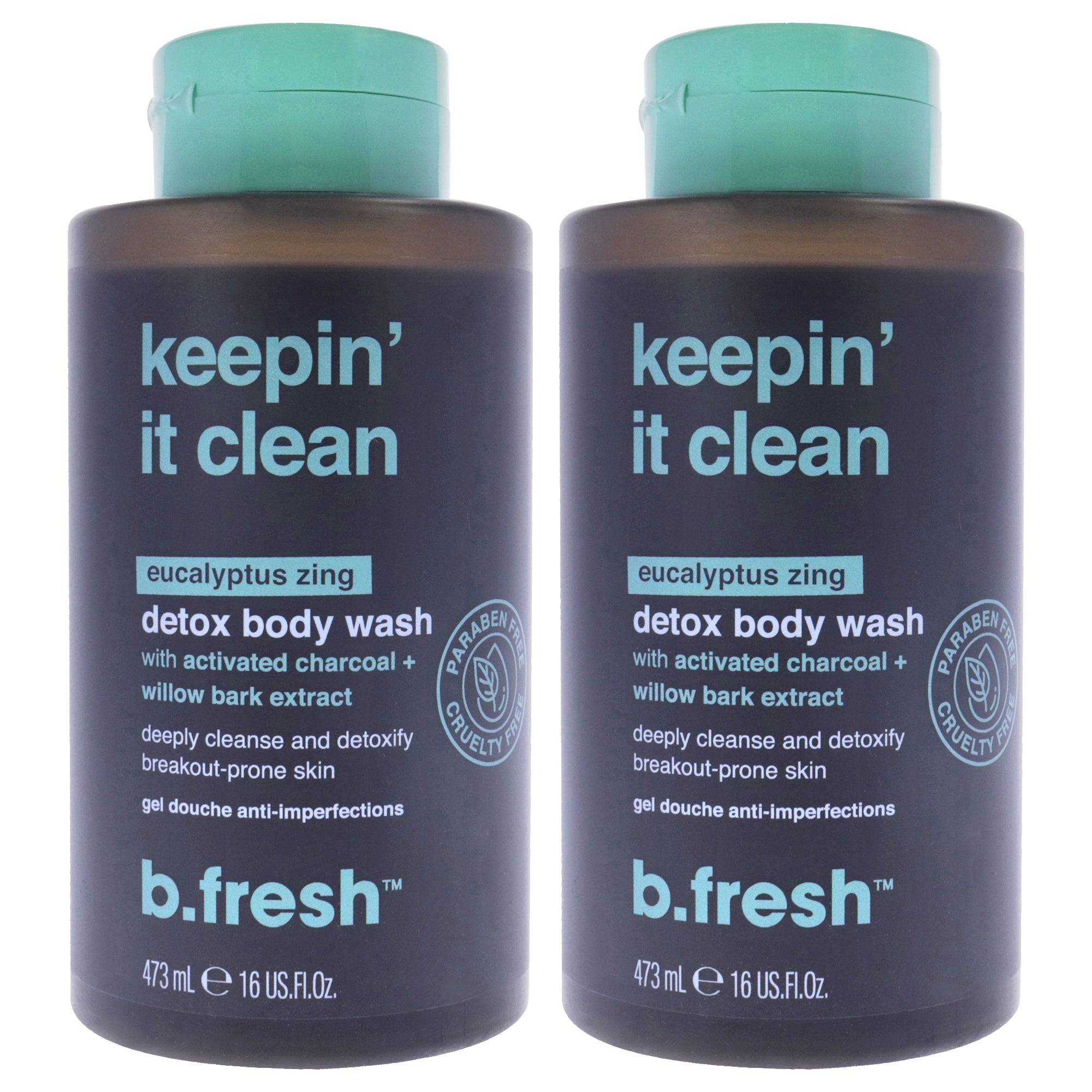 B.Tan Keepin It Clean Detox Body Wash - Pack of 2 -Thefragrancemart.com