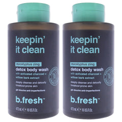 B.Tan Keepin It Clean Detox Body Wash - Pack of 2 -Thefragrancemart.com