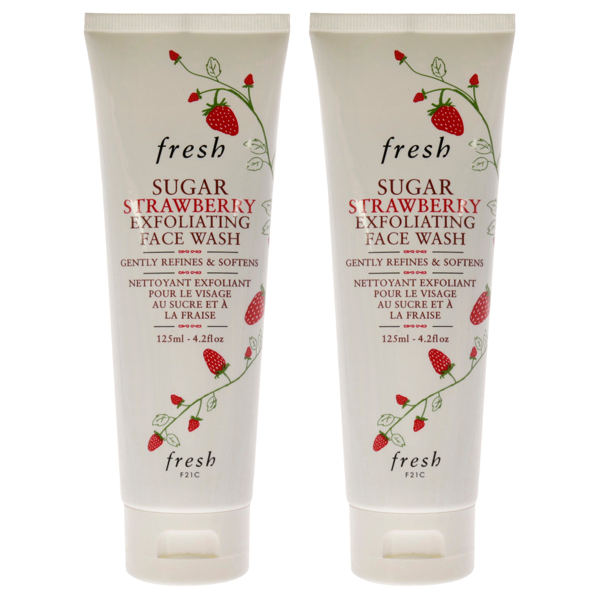 Fresh Sugar Strawberry Exfoliating Face Wash - Pack of 2 -Thefragrancemart.com