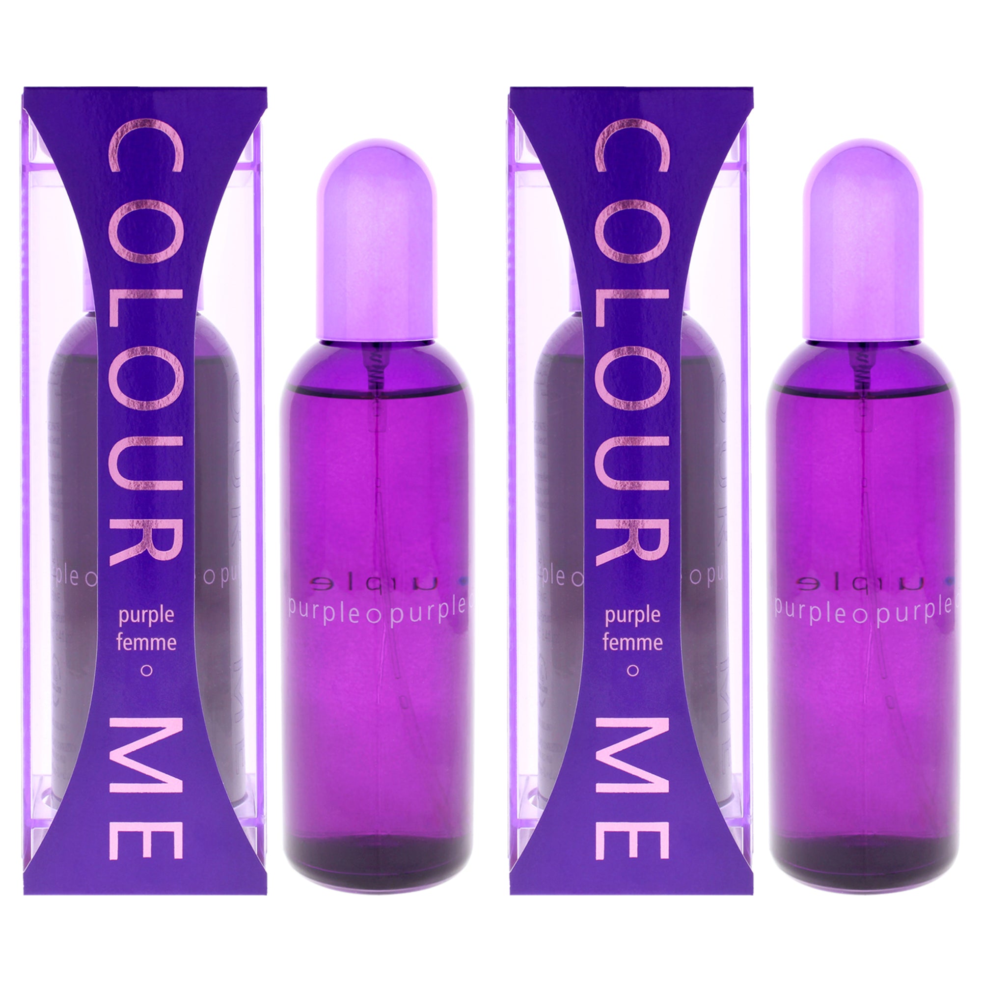 Milton Lloyd Colour Me Purple - Pack of 2 Eau De Parfum-Thefragrancemart.com