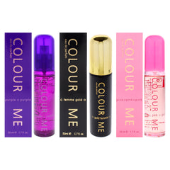 Milton Lloyd Colour Me Purple and Colour Me Femme Gold with Colour Me Pink Kit 3 x 1.7 oz-Thefragrancemart.com