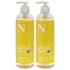 Dr. Natural Castile Liquid Soap - Unscented Baby - Pack of 2 -Thefragrancemart.com