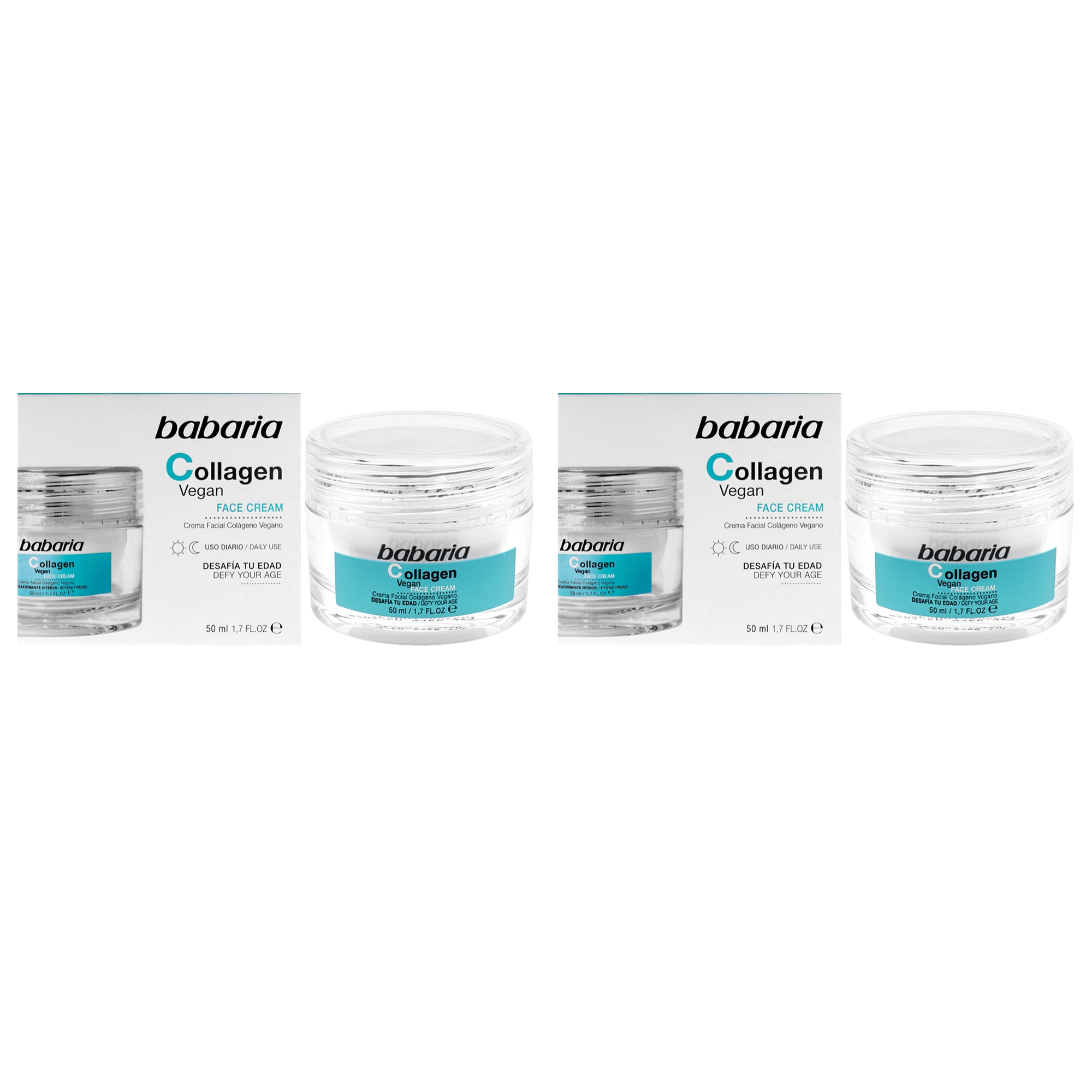 Babaria Collagen Vegan Face Cream - Pack of 2 -Thefragrancemart.com