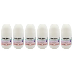 Babaria Invisible 24H Protection Deodorant and Antiperpirant - Pack of 6 -Thefragrancemart.com