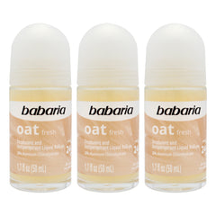 Babaria Oat Fresh 24H Protection Deodorant and Antiperpirant - Pack of 3 -Thefragrancemart.com