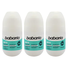 Babaria Zero 24H Effect Deodorant and Antiperpirant - Pack of 3 -Thefragrancemart.com