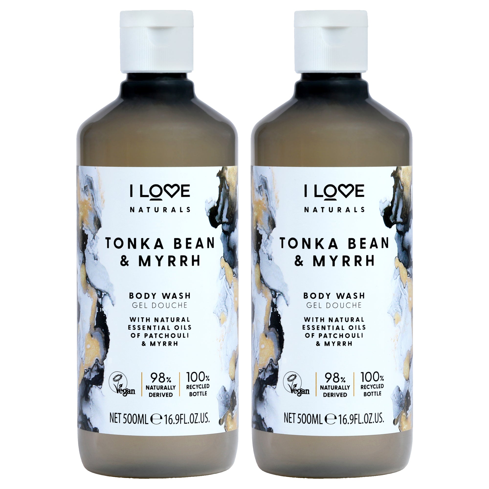 I Love Cosmetics Tonka Bean and Myrrh Body Wash - Pack of 2 -Thefragrancemart.com
