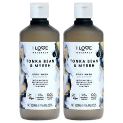 I Love Cosmetics Tonka Bean and Myrrh Body Wash - Pack of 2 -Thefragrancemart.com