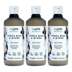I Love Cosmetics Tonka Bean and Myrrh Body Wash - Pack of 3 -Thefragrancemart.com