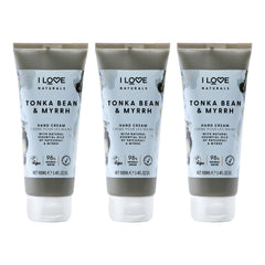 I Love Cosmetics Tonka Bean and Myrrh Hand Cream - Pack of 3 -Thefragrancemart.com