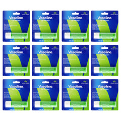 Vaseline Lip Therapy Petroleum Jelly - Aloe Vera - Pack of 12 -Thefragrancemart.com