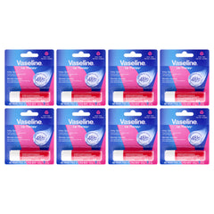 Vaseline Lip Therapy Petroleum Jelly - Rosy Lips - Pack of 8 -Thefragrancemart.com