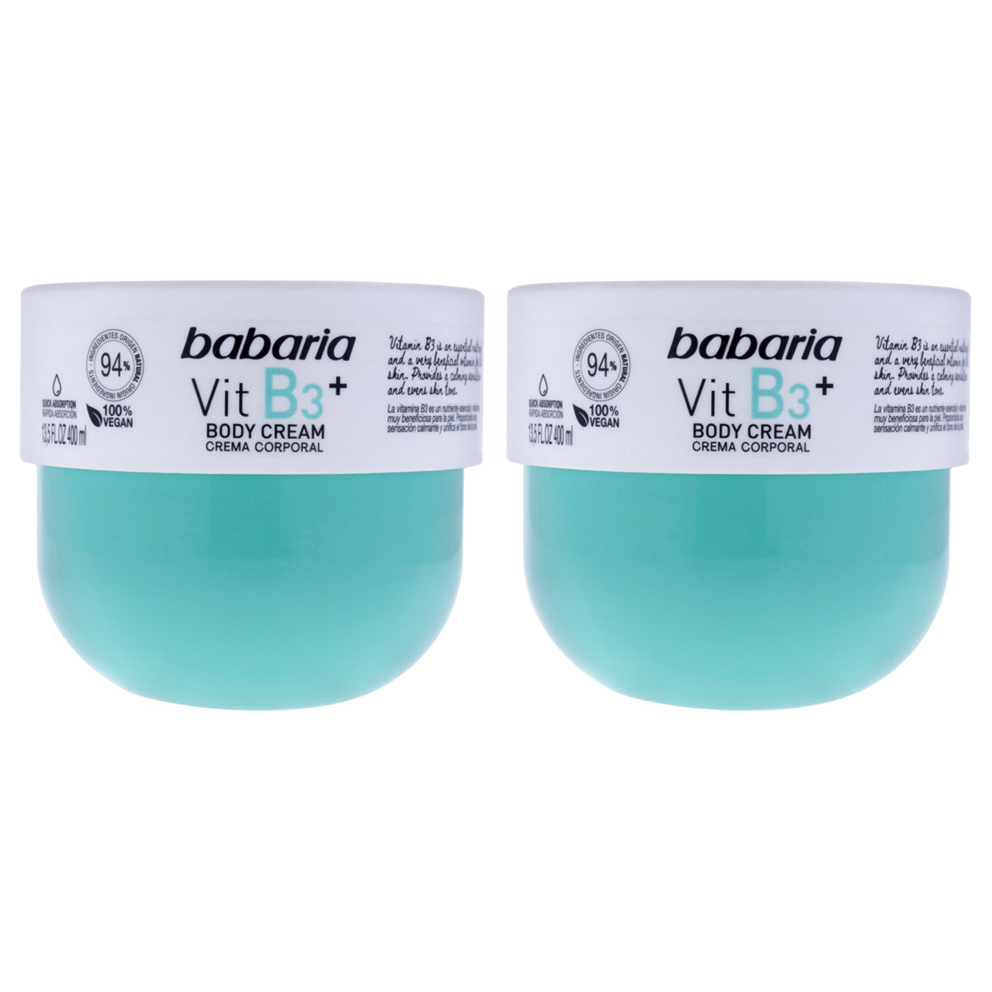Babaria Vitamin B3 Plus Body Cream - Pack of 2 -Thefragrancemart.com