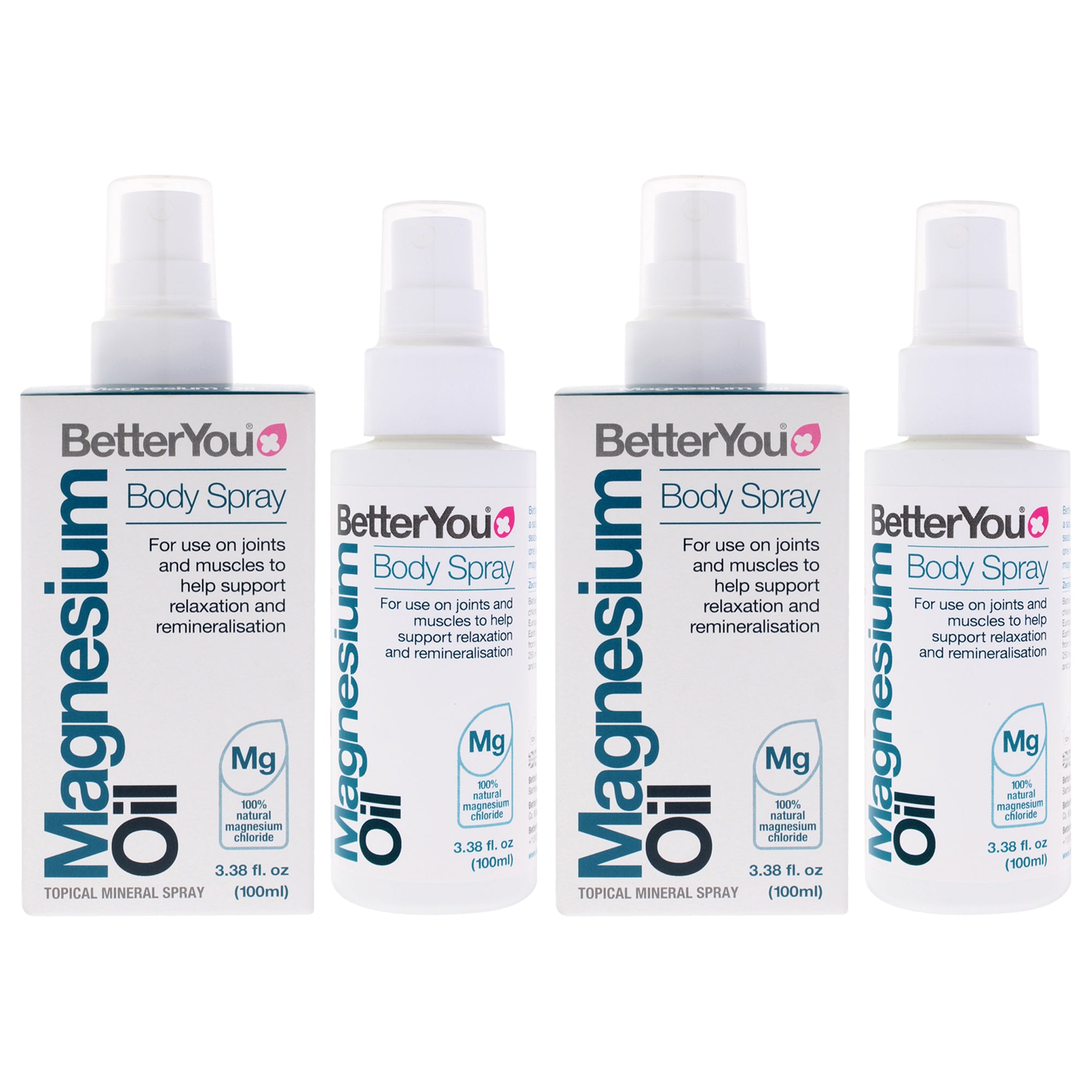 BetterYou Magnesium Oil Body Spray - Pack of 2 -Thefragrancemart.com