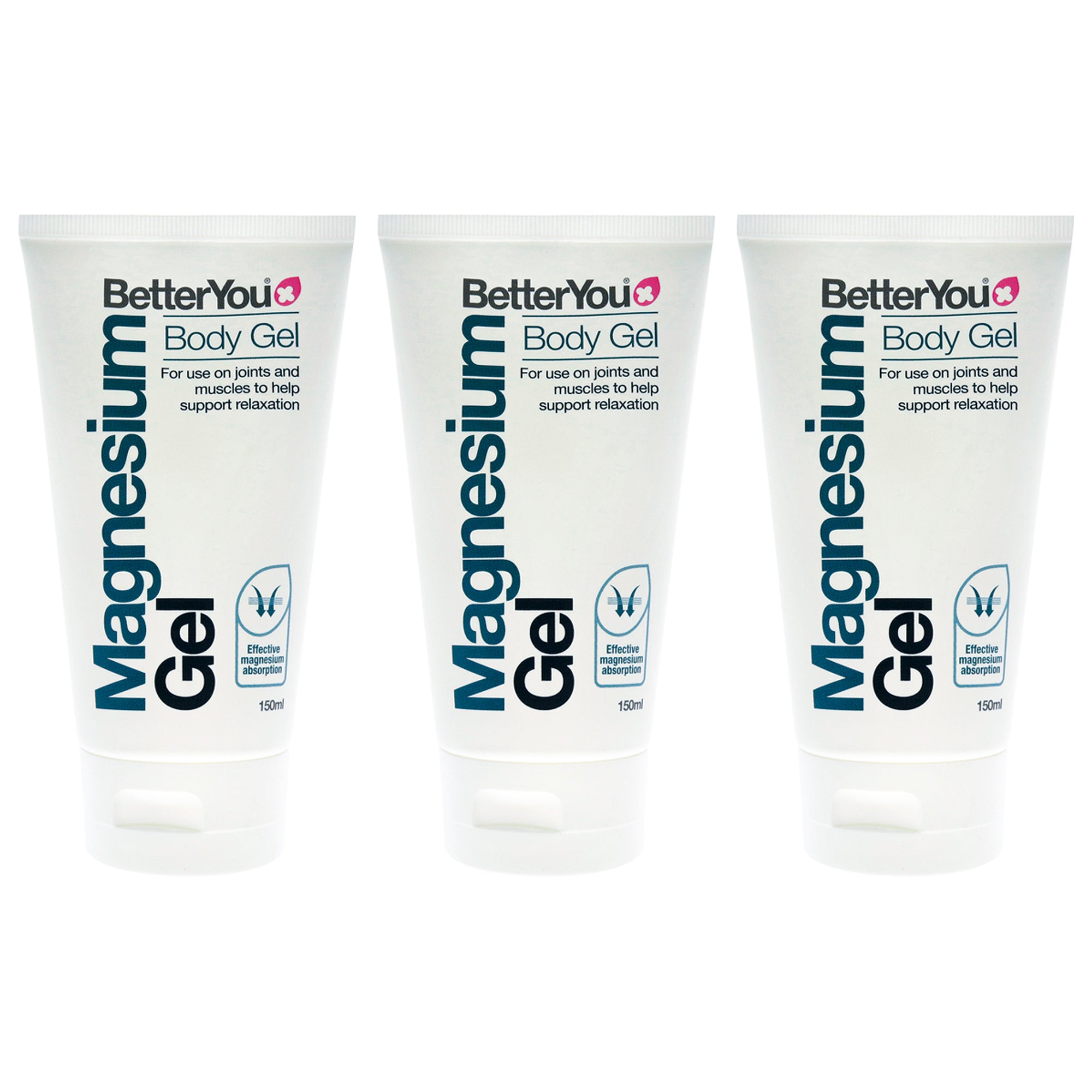 BetterYou Magnesium Body Gel - Pack of 3 -Thefragrancemart.com