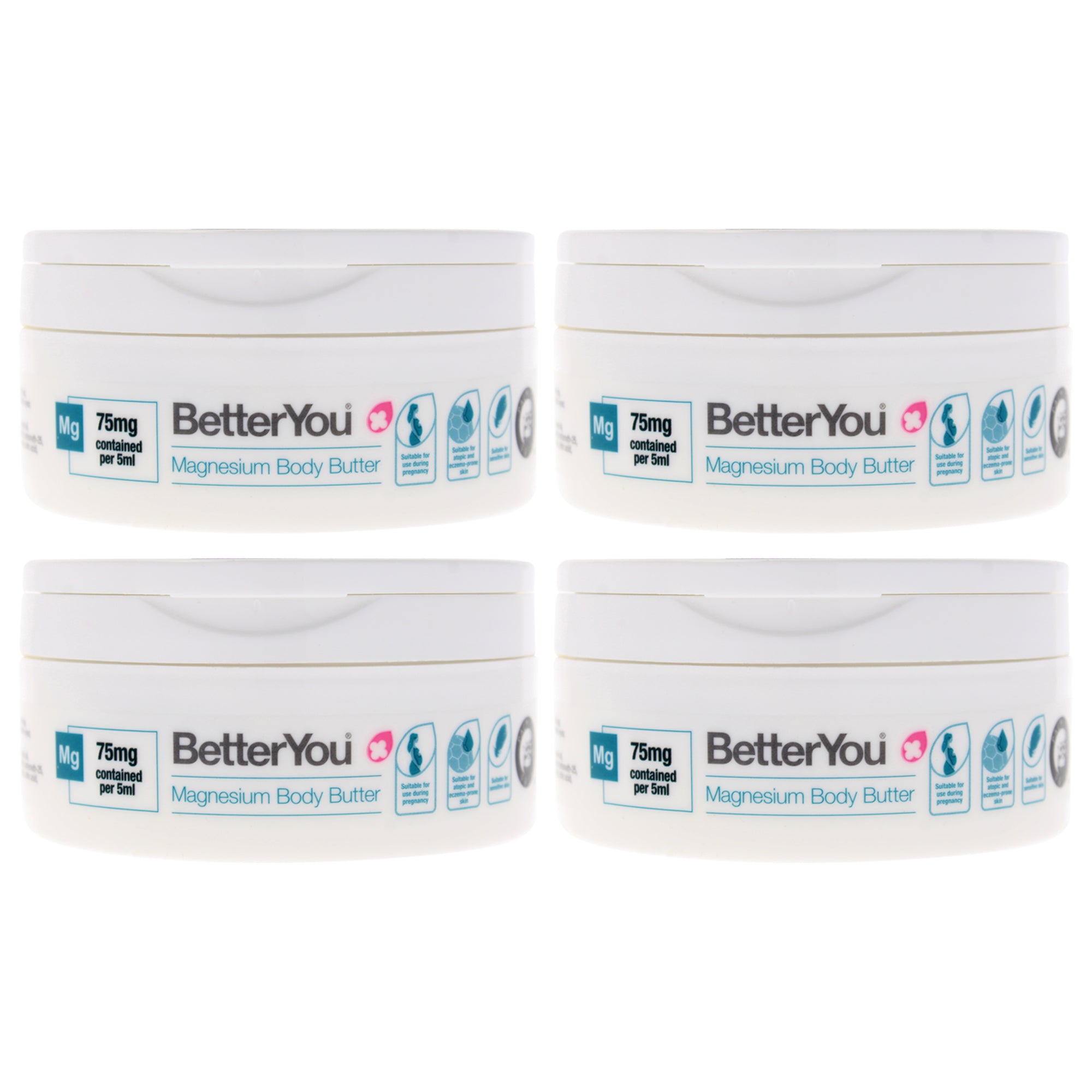 BetterYou Magnesium Body Butter - Pack of 4 -Thefragrancemart.com