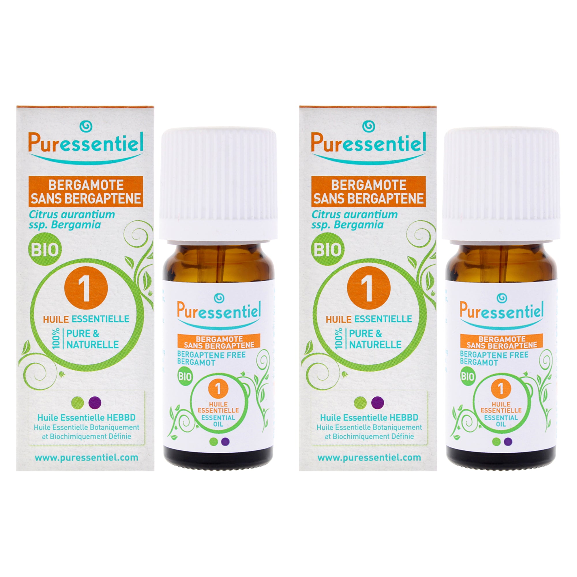 Puressentiel Organic Essential Oil - Bergamot - Pack of 2 -Thefragrancemart.com