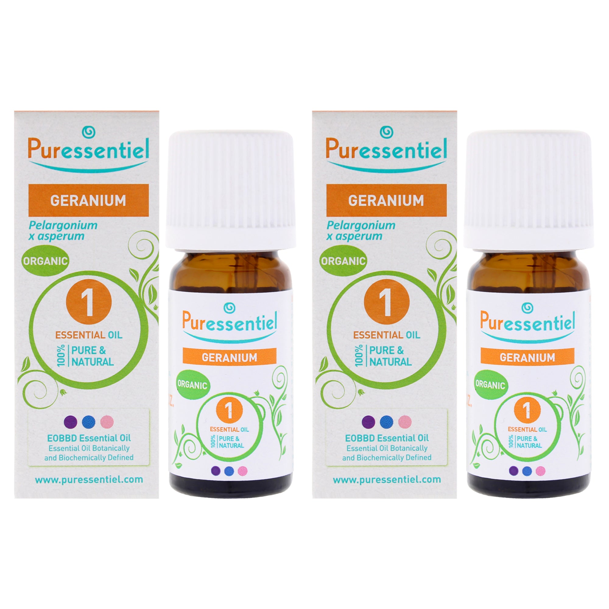 Puressentiel Organic Essential Oil - Geranium - Pack of 2 -Thefragrancemart.com