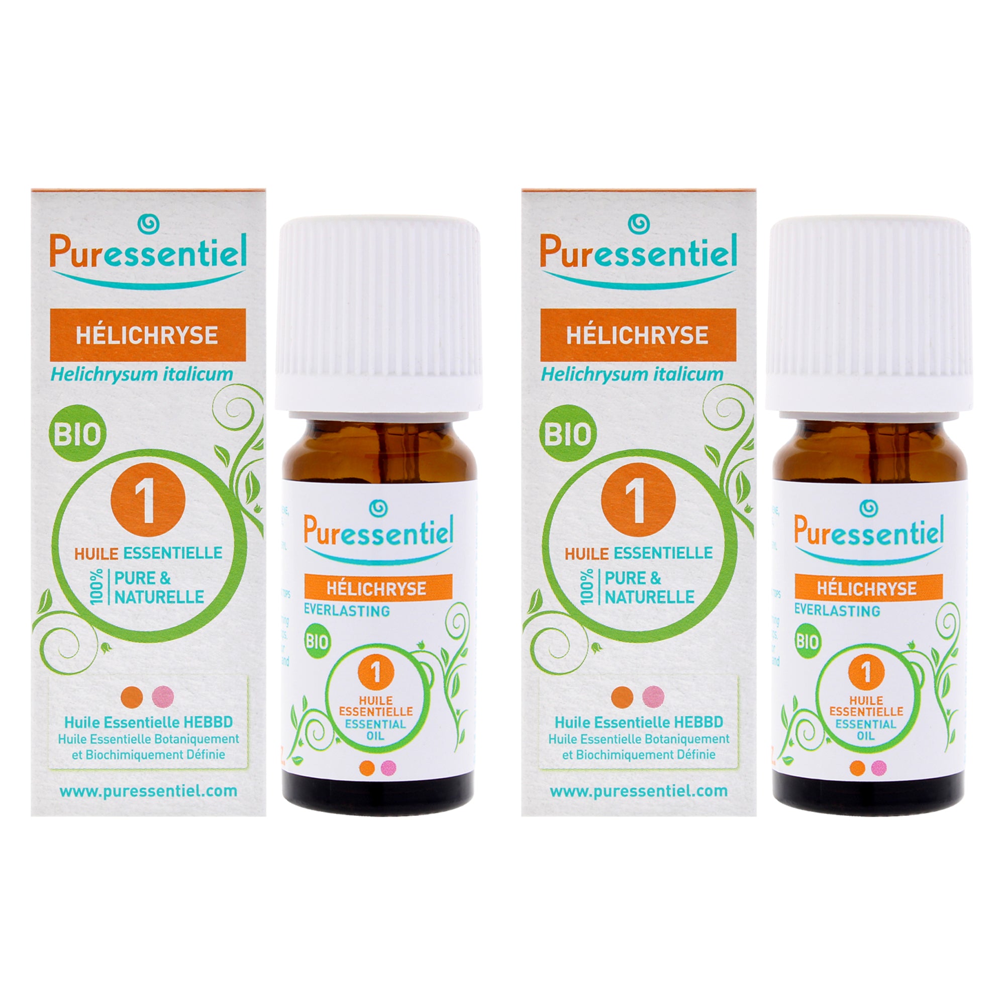 Puressentiel Organic Essential Oil - Helychrysum (Everlasting) - Pack of 2 -Thefragrancemart.com