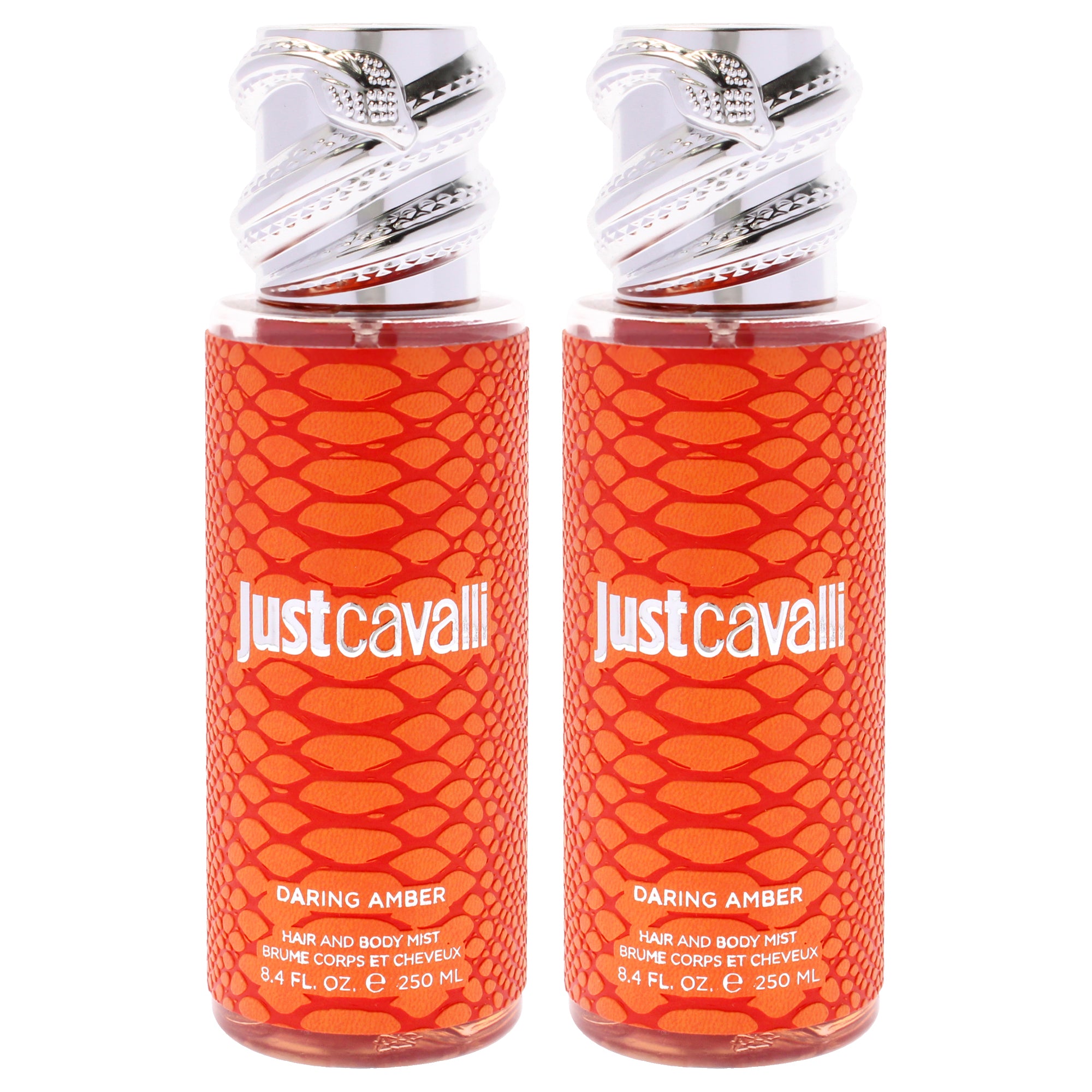 Roberto Cavalli Just Cavalli Hair and Body Mist - Daring Amber - Pack of 2 -Thefragrancemart.com