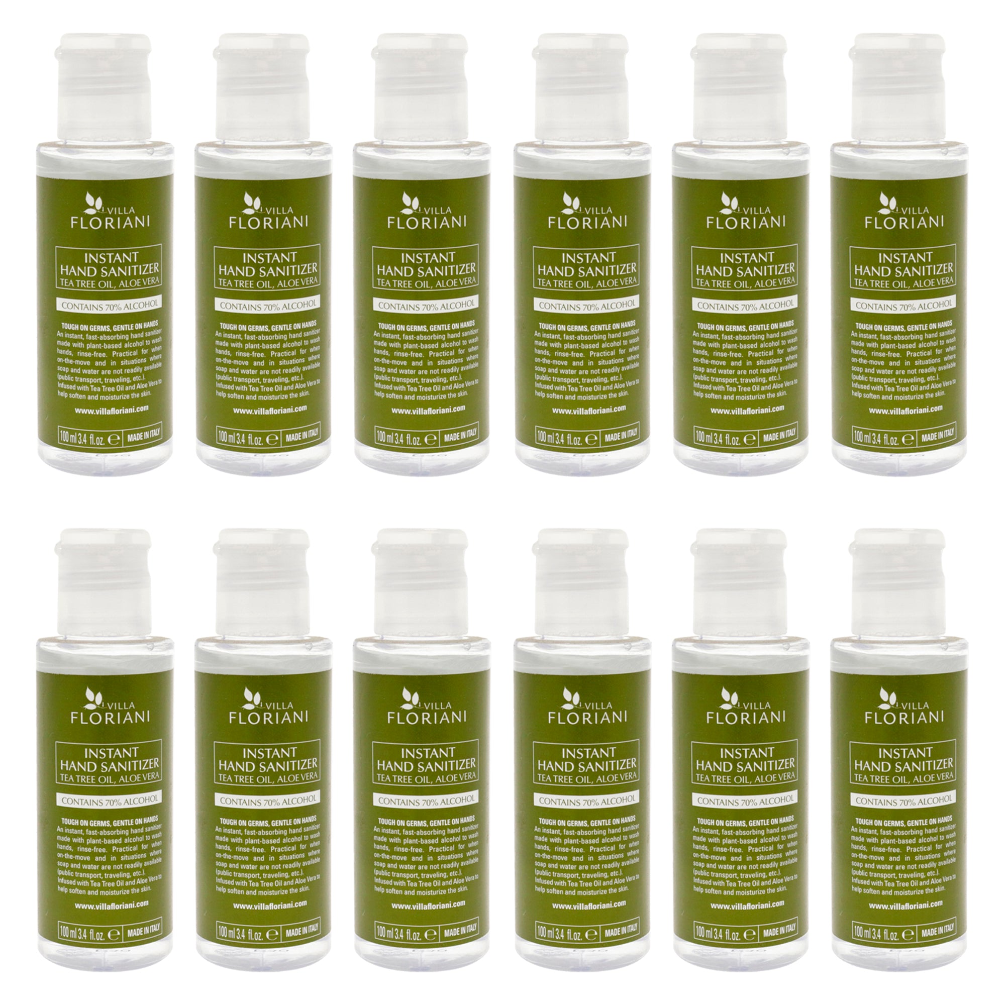 Villa Floriani Hand Sanitizer - Pack of 12 -Thefragrancemart.com