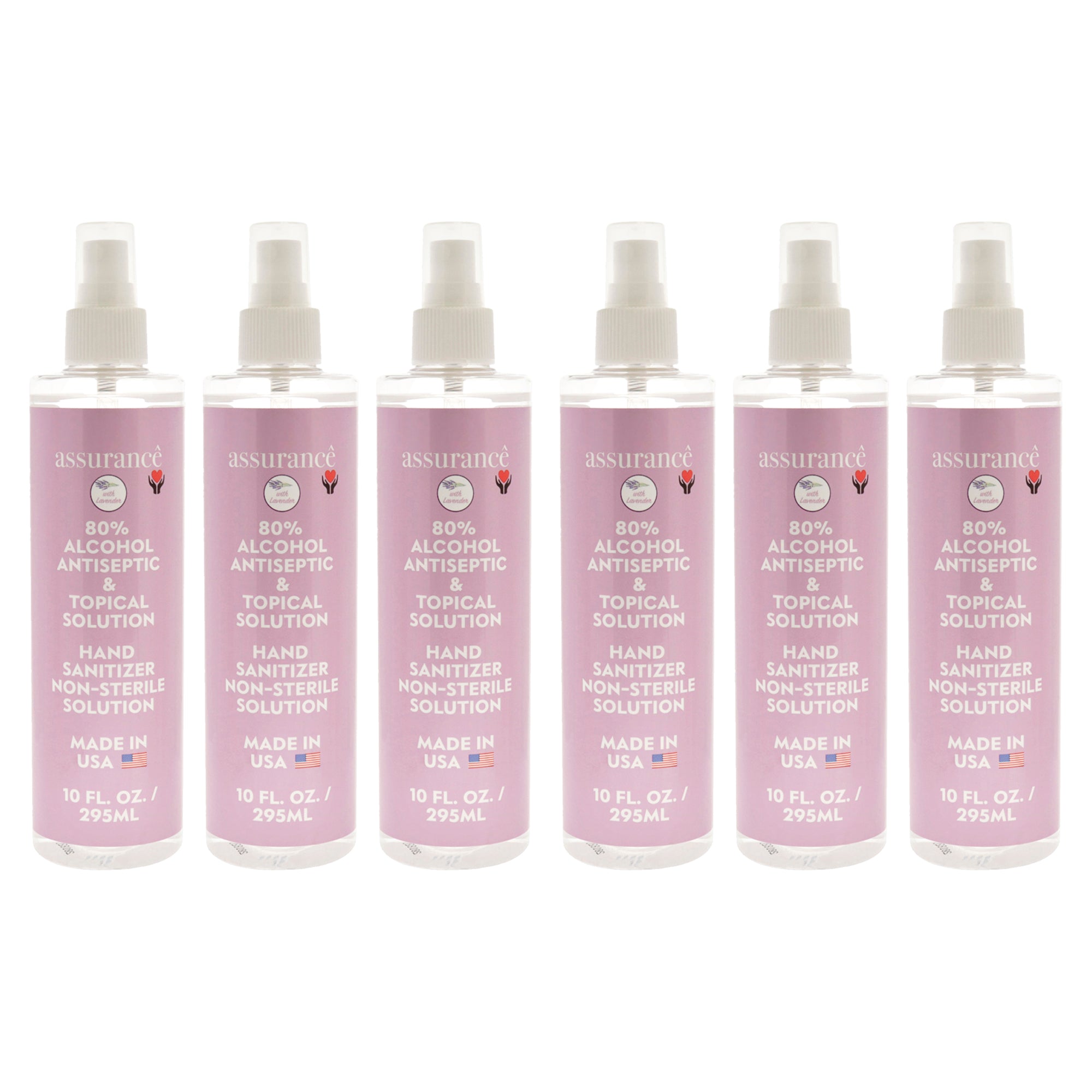 Assurance Hand Sanitizer Non-Sterile Solution - Lavender - Pack of 6 -Thefragrancemart.com