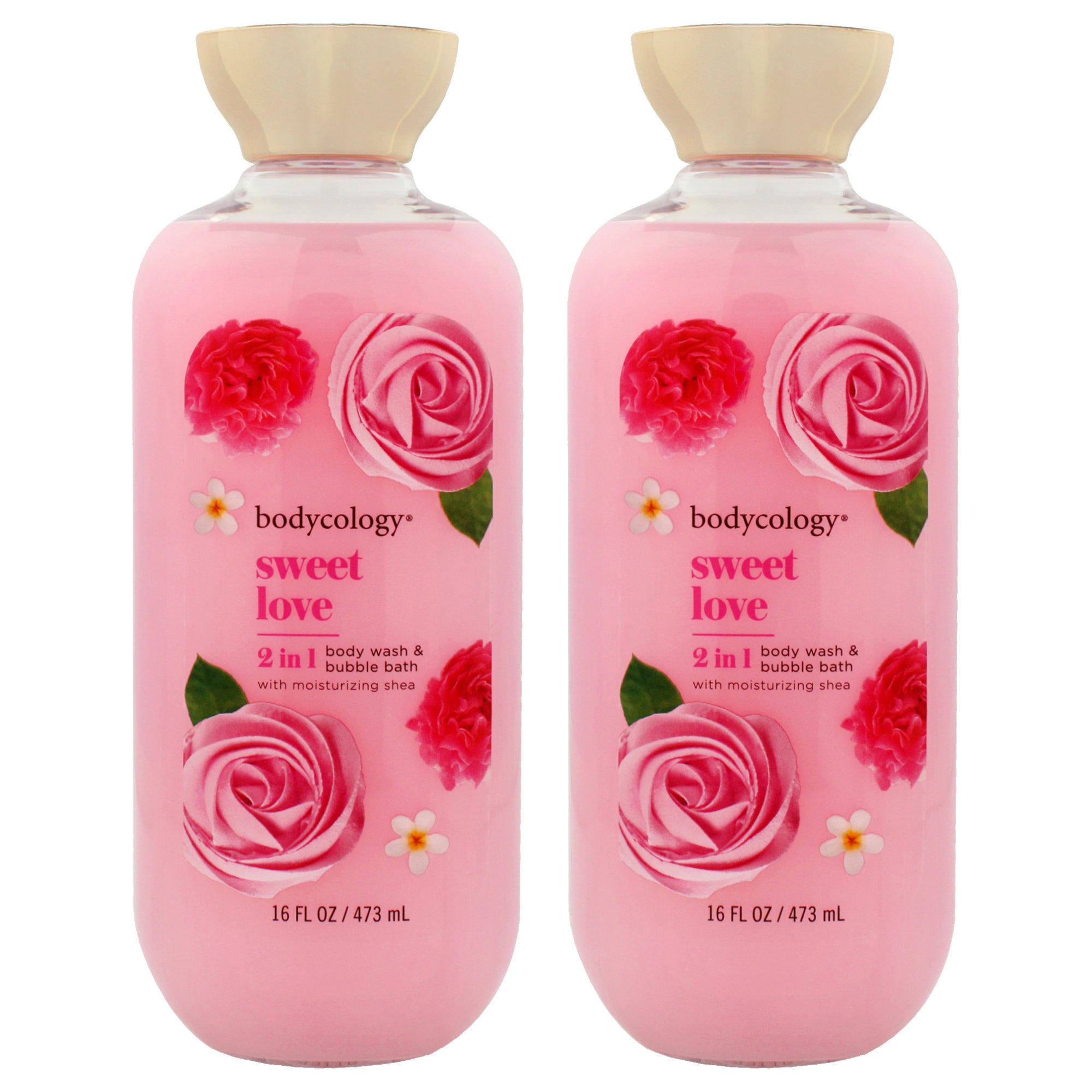 Bodycology 2 in 1 Body Wash and Bubble Bath - Sweet Love - Pack of 2 -Thefragrancemart.com