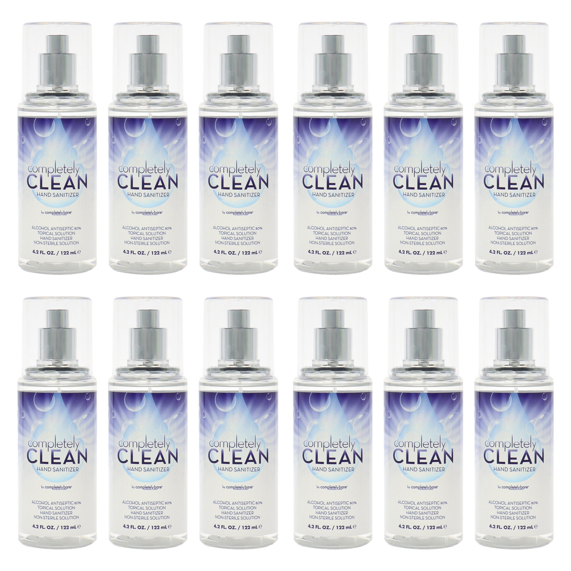 Completely Bare Completely Clean Hand Sanitizer - Pack of 12 -Thefragrancemart.com
