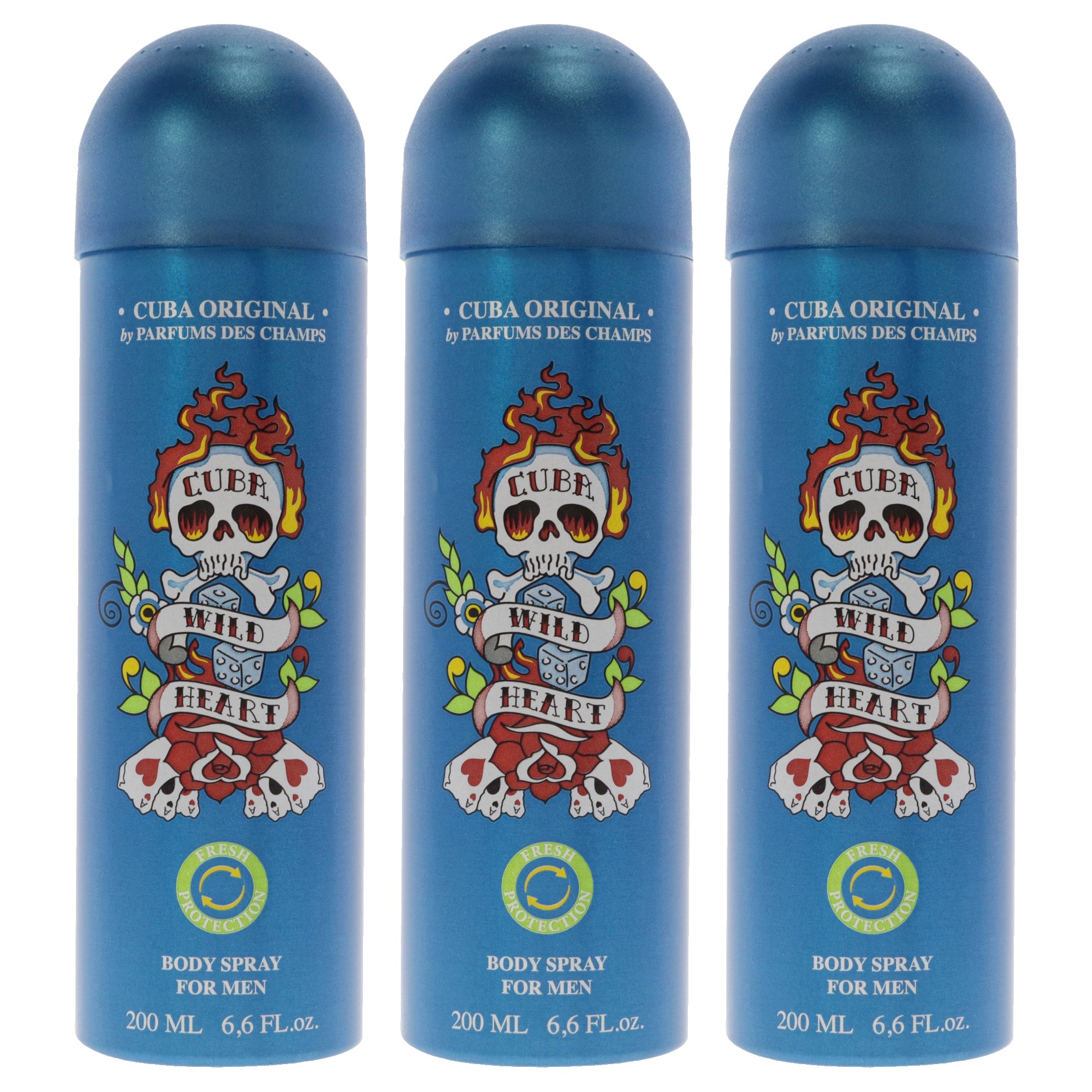 Cuba Wild Heart - Pack of 3 -Thefragrancemart.com