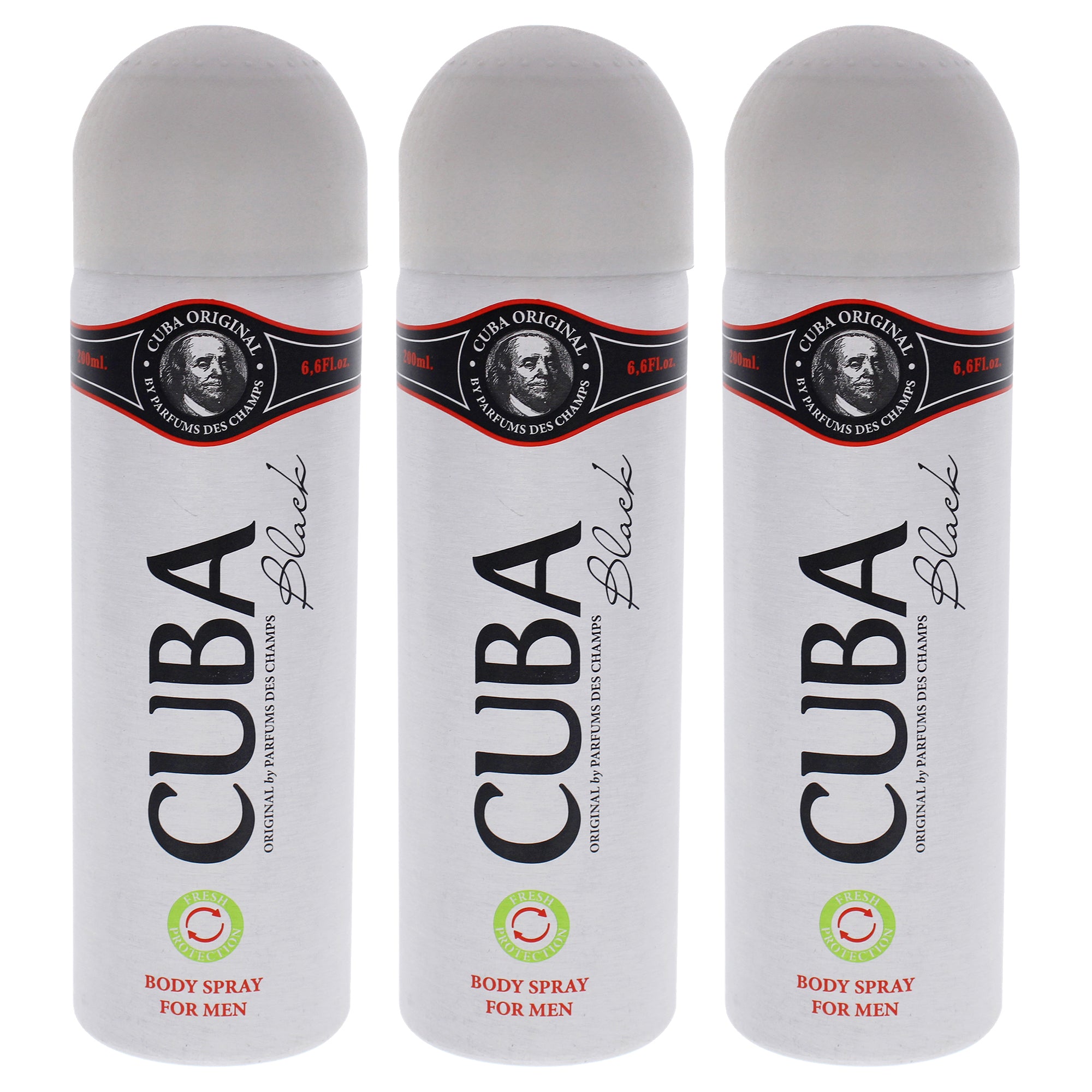 Cuba Black - Pack of 3 -Thefragrancemart.com