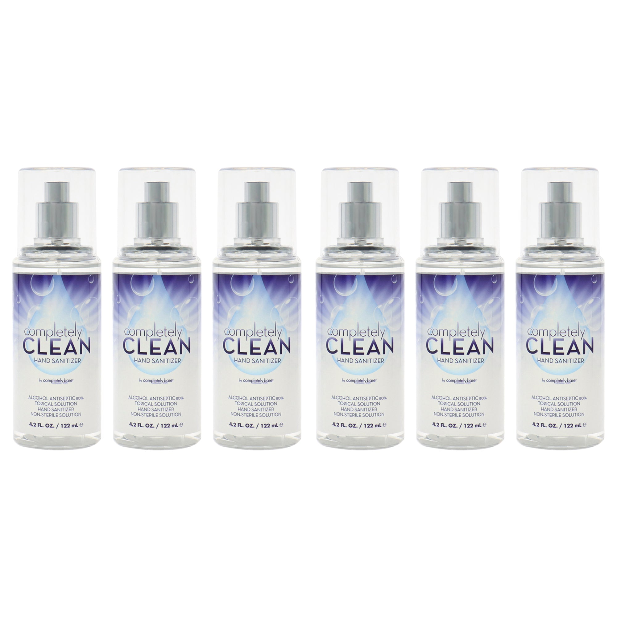Completely Bare Completely Clean Hand Sanitizer - Pack of 6 -Thefragrancemart.com