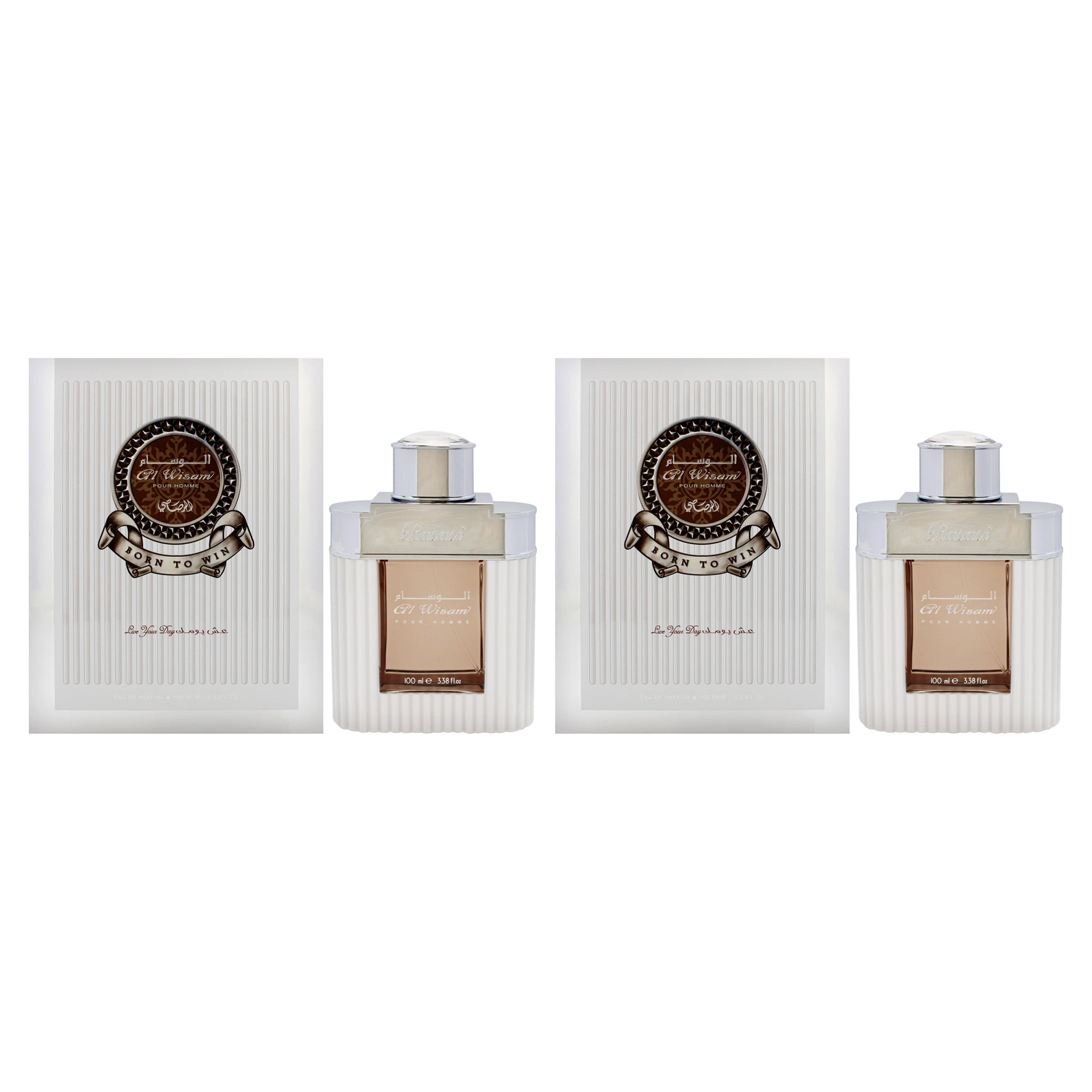 Rasasi Al Wisam Born to Win - Pack of 2 Eau De Parfum-Thefragrancemart.com