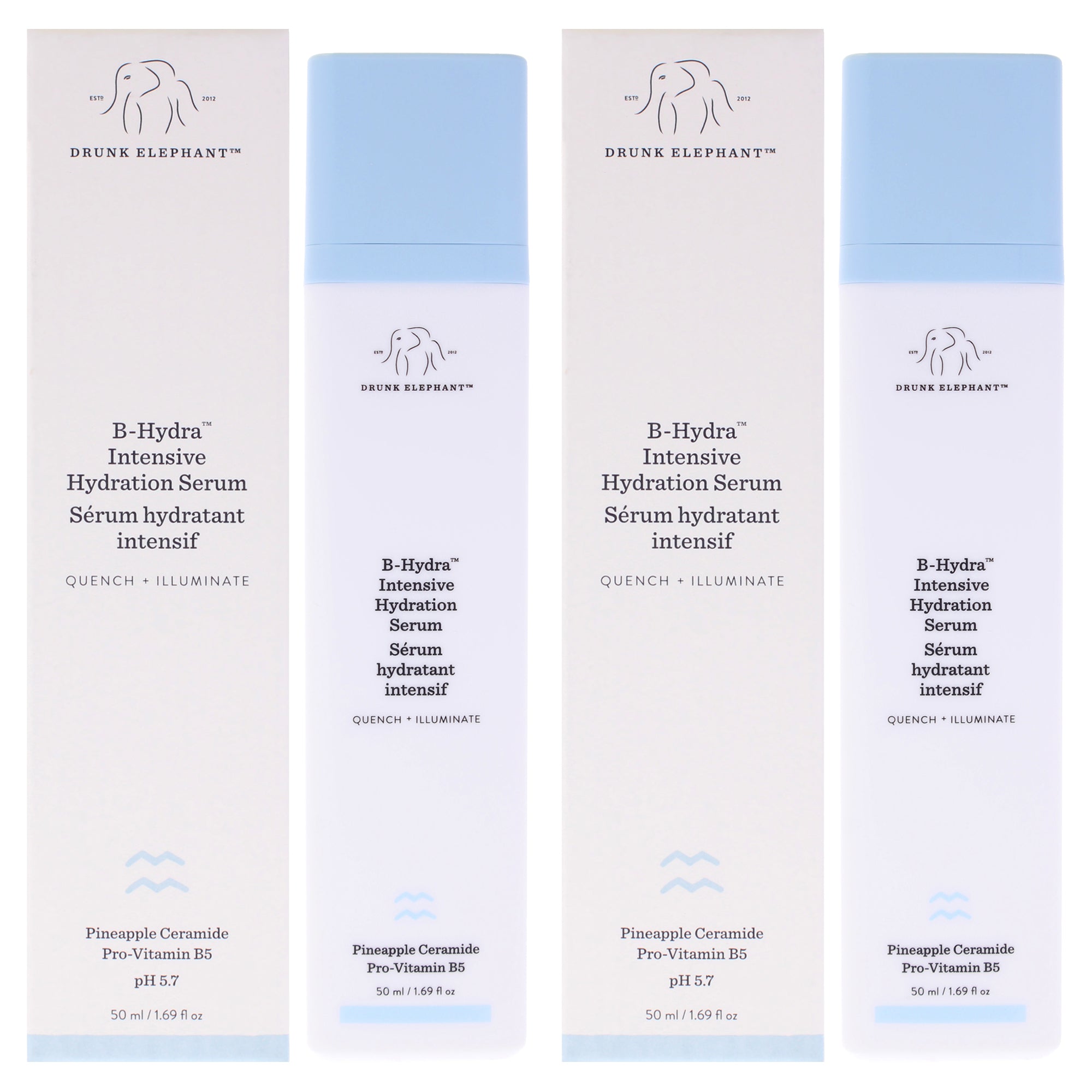 Drunk Elephant B-Hydra Intensive Hydration Serum - Pack of 2 -Thefragrancemart.com