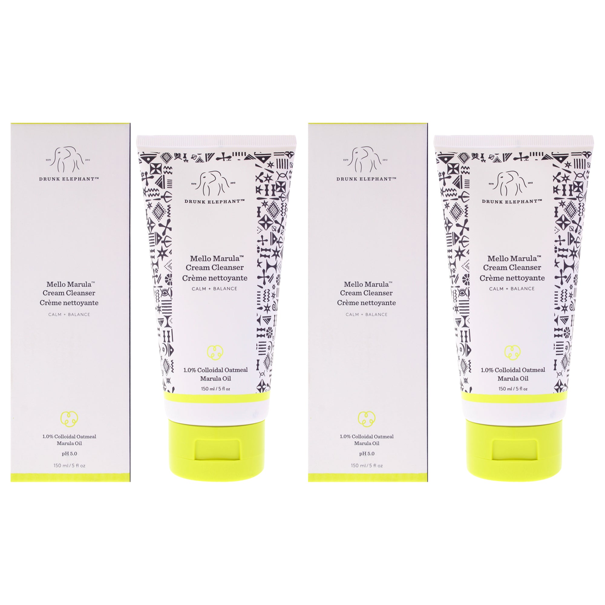 Drunk Elephant Mello Marula Cream Cleanser - Pack of 2 -Thefragrancemart.com