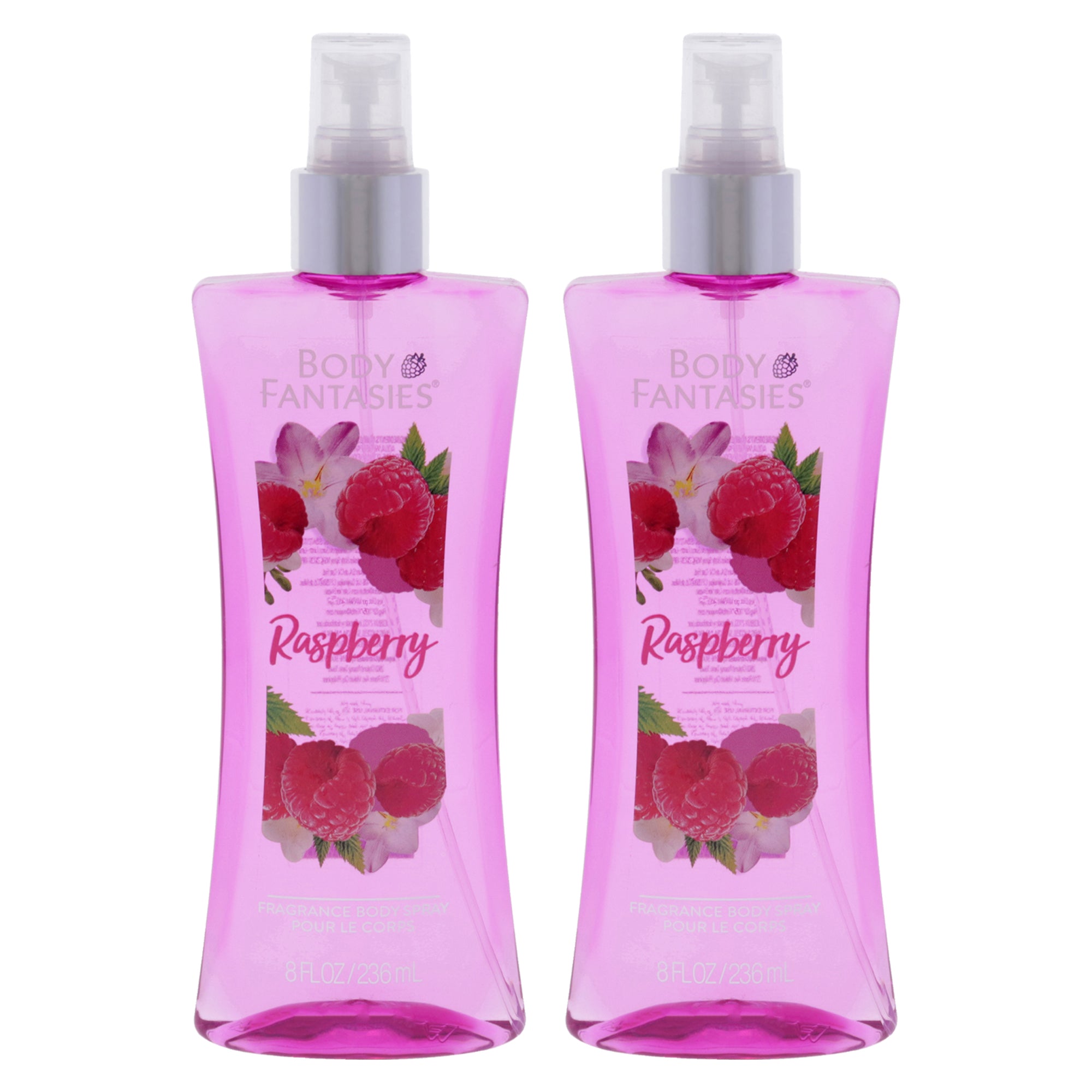 Body Fantasies Raspberry Fragrance Body Spray - Pack of 2 -Thefragrancemart.com