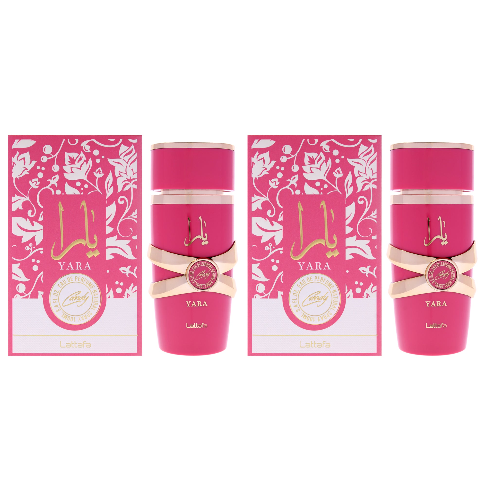 Lattafa Yara Candy - Pack of 2 Eau De Parfum-Thefragrancemart.com